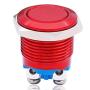Twidec / 16mm Waterproof Red Metal Shell Momentary Flat Push Button Switch 3A/12~250V SPST 1NO Start Button for car Modification Switch（Quality Assurance for 1 Years） M-16-R-P