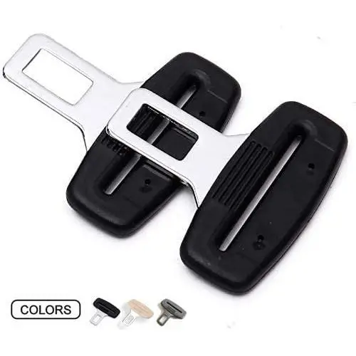 Car Seat Belt Clip,Mars Space Universal Seat Belt Buckle Silencer Auto Metal Seat Belts Clip (2 Pack) END-Ding Drive in Peace & Quiet (BLACK) Car Seat Belt Clip,Mars Space Universal Seat Belt Buckle Silencer Auto Metal Seat Belts Clip (2 Pack) END-Ding Drive in Peace & Quiet (BLACK)