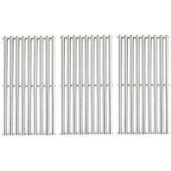 BBQration 3-Pack 16 7/8'' Half-Tube Design Stainless Steel Cooking Grid Grates Replacement for Charbroil G432-1800-W1,463436213, 463436214, 463436215, 463420508, Master Chef 85-3100-2, and More