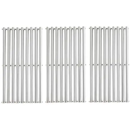 BBQration 3-Pack 16 7/8'' Half-Tube Design Stainless Steel Cooking Grid Grates Replacement for Charbroil G432-1800-W1,463436213, 463436214, 463436215, 463420508, Master Chef 85-3100-2, and More BBQration 3-Pack 16 7/8'' Half-Tube Design Stainless Steel Cooking Grid Grates Replacement for Charbroil G432-1800-W1,463436213, 463436214, 463436215, 463420508, Master Chef 85-3100-2, and More