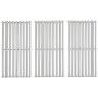 BBQration 3-Pack 16 7/8'' Half-Tube Design Stainless Steel Cooking Grid Grates Replacement for Charbroil G432-1800-W1,463436213, 463436214, 463436215, 463420508, Master Chef 85-3100-2, and More