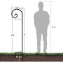 BEAU JARDIN Shepherd Hook 65in Tall 1/2in Thick Hummingbird Bird Feeder Pole Garden Hanging Plant Basket Hanger Pathway Light Solar Lantern Mason Jar Wind Chime Wedding Metal Rust Resistant Heavy Duty BEAU JARDIN Shepherd Hook 65in Tall 1/2in Thick Hummingbird Bird Feeder Pole Garden Hanging Plant Basket Hanger Pathway Light Solar Lantern Mason Jar Wind Chime Wedding Metal Rust Resistant Heavy Duty