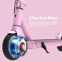 Hiboy S2 Lite Electric Scooter - 6.5'' Solid Tires - Up to 10.6 Miles Long-Range & 13 MPH Portable Folding Commuting Kick-Start Boost Scooter for Teens/ Adults