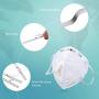 Mr Rex 100PCS Adhesive Metal Nose Bridge Strips for Face Mask, 90MM Aluminum Flat Nose Wire with Backing Tape, Bendable Sticky Nose Pieces for Mask Sewing Handmade DIY Crafting