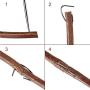 Norme 1 Pack 183 cm 3/16 Inch Leather Belt Treadle Parts with Hook Compatible with Singer/Jones Sewing Machine