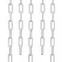 Houseables Plastic Chain, Safety Barrier, 124 Foot, 2'' Links, Light Weight, UV Protected, Accessory for Crowd Control, Queue Line, Decoration, Chains Link Fence (White)