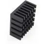 Gumps grocery 10PCS Radiating Fan 20x20x10mm Black Slot Routing CPU Cooling Fin Heat Sink