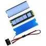 JEYI NVME NGFF M.2 SSD Heatsink Aluminum Alloy Sheet Thermal Conductivity Silicon Wafer Cooling Fan (Blue)