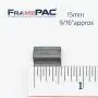 V Nails for Softwood Picture Frames - 15mm (5/8 Inch) - [2000 V-Nail Pack, Stacked] - Universal (UNI) - Ultra Strong Vnail Wedges for Picture Framing - Joining Picture Frame Corners