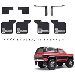 LICHIFIT Rubber Mudguard Front & Back Mud Fender Guard with Metal Stand for TRX4 Blazer K5 RC Car Upgraded Parts