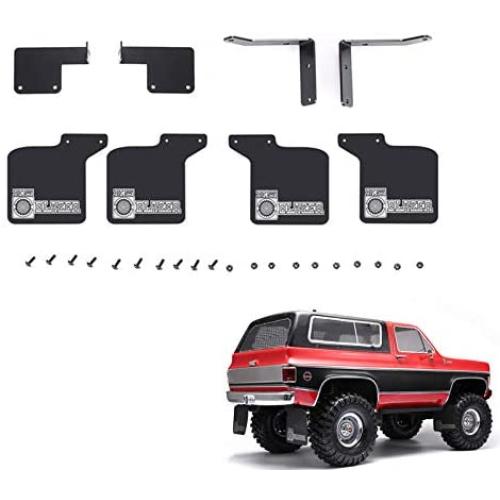 LICHIFIT Rubber Mudguard Front & Back Mud Fender Guard with Metal Stand for TRX4 Blazer K5 RC Car Upgraded Parts