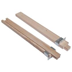 Btibpse Wooden Drawer Slides 16 Inches Classic Wood Center Guide Track with Slide Glides (1 pcs)