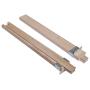 Btibpse Wooden Drawer Slides 16 Inches Classic Wood Center Guide Track with Slide Glides (1 pcs)