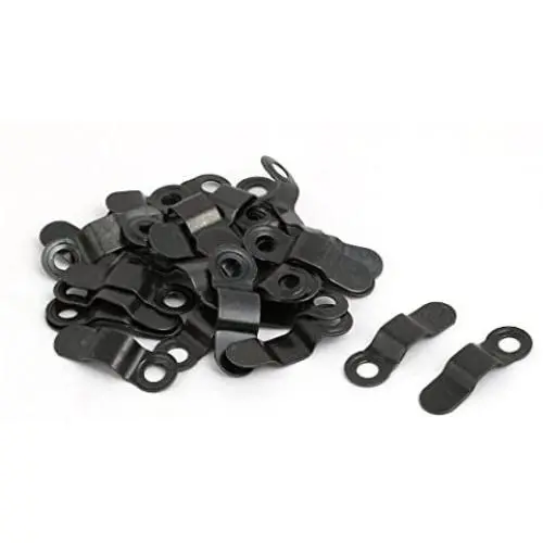 uxcell Frame Turn Button, 23mm Bow Shape Metal with Screws for Hanging Pictures, Photos, Drawings and Posters, Black, 30 Pcs uxcell Frame Turn Button, 23mm Bow Shape Metal with Screws for Hanging Pictures, Photos, Drawings and Posters, Black, 30 Pcs