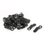uxcell Frame Turn Button, 23mm Bow Shape Metal with Screws for Hanging Pictures, Photos, Drawings and Posters, Black, 30 Pcs