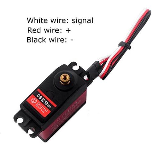 DS3218 High Torque Metal Gear Digital Servo Water Resistant RC Servo 20kg 270 Degree Rotation RC Toys DIY Model for Baja Cars (Pack of 4 Sets)