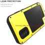 Galaxy Note 10 Plus Case,Bpowe Super Shockproof Silicone Aluminum Metal Armor Tank Heavy Duty Sturdy Protector Cover Hard Case for Samsung Galaxy Note 10 Plus/Galaxy Note 10+ 5G 6.8'' 2019 (Yellow)