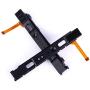 Side Rail with Ribbon Cable for Switch Joy Con, NS Metal JoyCon Rail Replacement Part (Left+Right)