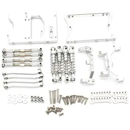 YIZAN Metal Chassis Pull Rods Servo Fixed Mount Bracket Shock Absorber for MN D90 D91 MN99S 1/12 RC Car Upgrade Parts,Silver YIZAN Metal Chassis Pull Rods Servo Fixed Mount Bracket Shock Absorber for MN D90 D91 MN99S 1/12 RC Car Upgrade Parts,Silver