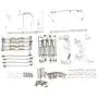 YIZAN Metal Chassis Pull Rods Servo Fixed Mount Bracket Shock Absorber for MN D90 D91 MN99S 1/12 RC Car Upgrade Parts,Silver YIZAN Metal Chassis Pull Rods Servo Fixed Mount Bracket Shock Absorber for MN D90 D91 MN99S 1/12 RC Car Upgrade Parts,Silver