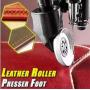 Leather Roller Presser Foot, Industrial Sewing Machine Parts, Easy to Use, Environmentally Friendly Leather Presser Foot Sewing Machine Roller Perfectly Fits All Low Shank Sewing Machines