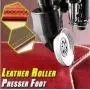 Leather Roller Presser Foot, Industrial Sewing Machine Parts, Easy to Use, Environmentally Friendly Leather Presser Foot Sewing Machine Roller Perfectly Fits All Low Shank Sewing Machines