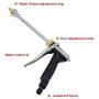 Jscarlife Water Hose Nozzle, Heavy Duty Metal Spray Gun, 360° Rotating Water Adjustment High Pressure Leak Proof Pistol Rubber Grip Sprayer for Car Washing,Plants Watering,Pets Shower, Cleaning