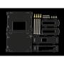 Acrylic Case (Type A) for The Jetson Nano Developer Kit Supports Cooling Fan Easy Access to Peripheral Connectors Dust Resistance