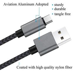 Micro USB Cable 10ft 3Pack by Ailun High Speed 2.0 USB A Male to Micro USB Sync Charging Nylon Braided Cable for Android Phone Charger Cable Tablets Wall and Car Charger Connection BlackGrey