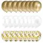 Confetti Balloons 12'' Party Balloons Latex Balloons Birthday Balloons Baby Shower Balloons Wedding Balloons for More Parties 50 Pcs Pack-White, Gold, Golden Confettii Balloons with Ribbon Confetti Balloons 12'' Party Balloons Latex Balloons Birthday Balloons Baby Shower Balloons Wedding Balloons for More Parties 50 Pcs Pack-White, Gold, Golden Confettii Balloons with Ribbon