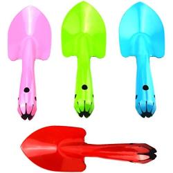 Annymall Metal Garden Mini Round Shovel Set, Flower Soil Planting Digging Transplanting Miniature Planting Succulent Indoor Outdoor Care Tools - Best Gardening Gift for Teens, Women, Men (4 Pieces)