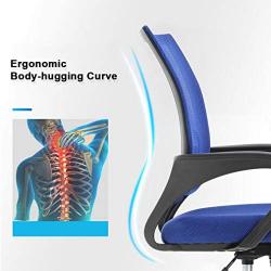 Ergonomic Office Chair Cheap Desk Chair Mesh Computer Chair Back Support Modern Executive Adjustable Chair Task Rolling Swivel Chair for Women, Men(Blue)