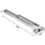 Happybuy Door Push Bar Panic Exit Device with Exterior Lever Commercial Emergency Exit Bar Panic Exit Device for Wood Metal Door Panic Exit Bar with Door Knob (Push Bar with Lever)