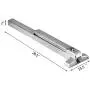 Happybuy Door Push Bar Panic Exit Device with Exterior Lever Commercial Emergency Exit Bar Panic Exit Device for Wood Metal Door Panic Exit Bar with Door Knob (Push Bar with Lever)