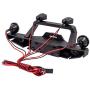 StepOK RC Crawler Car Front Rear Bumper, Metal RC Car Bumper with LED Lights for SCX10 90046 for TRX4 Axial for SCX10 iii AX103007 1/10 RC Crawler Part Accessory