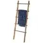 MyGift 5-ft Urban Rustic Wall-Leaning Burnt Wood & Metal Quilt Blanket and Towel Storage Ladder Stand MyGift 5-ft Urban Rustic Wall-Leaning Burnt Wood & Metal Quilt Blanket and Towel Storage Ladder Stand