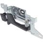 Interior Door Handles compatible with Set of 2 Front Left and Right Side Metal bezel plastic lever Blue W/door lock button