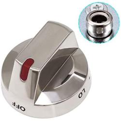 DG64-00473A Burner Dial Knob (Upgrade&Durable) with Metal Ring for Samsung Range Oven Replaces DG64-00347A,AP5917439, PS9606608 by Romalon