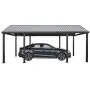 Sojag 20 x 12 Samara Carport with Aluminum Frame and 10 High Galvanized Steel Roof for Easy Drive Through Access, Gray Sojag 20 x 12 Samara Carport with Aluminum Frame and 10 High Galvanized Steel Roof for Easy Drive Through Access, Gray
