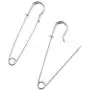 Kissitty 100-Piece Heavy Duty 2.76'' Large Iron Safety Pins Metal Spring Lock Pin Fasteners for Blankets Skirts Kilts Brooch Crafts Making