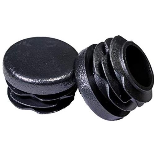 Prescott Plastics 1 Inch Round Plastic Plug, Pipe Tubing End Cap, Durable Chair Glide (10)