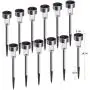 Solar Lights Outdoor, 12Pack Stainless Steel Outdoor Solar Lights - Waterproof, LED Landscape Lighting Solar Powered Outdoor Lights Solar Garden Lights for Pathway Walkway Patio Yard & Lawn-Cool White Solar Lights Outdoor, 12Pack Stainless Steel Outdoor Solar Lights - Waterproof, LED Landscape Lighting Solar Powered Outdoor Lights Solar Garden Lights for Pathway Walkway Patio Yard & Lawn-Cool White