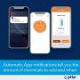 pHin Smart Water Care Monitor for Pools, Hot Tubs and Spas - 24/7 Continuous Water Testing + Know When to Add Chemicals with Automatic App Notifications (New & Improved)