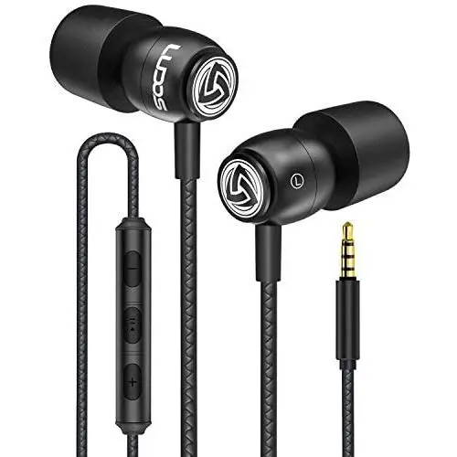 LUDOS Clamor Wired Earbuds in Ear Headphones with Microphone, Earphones with Mic and Volume Control, Memory Foam, Reinforced Cable, Bass Compatible with iPhone, Apple, iPad, Computer, Laptop, PC LUDOS Clamor Wired Earbuds in Ear Headphones with Microphone, Earphones with Mic and Volume Control, Memory Foam, Reinforced Cable, Bass Compatible with iPhone, Apple, iPad, Computer, Laptop, PC