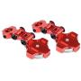 Dilwe 2Pcs RC Car Magnetic Body Post Mount, Metal Magnetic Stealth Body Post Mount for Traxxas/HSP/Redcat/Tamiya/Axial SCX10/D90/HPI RC Car(Red)
