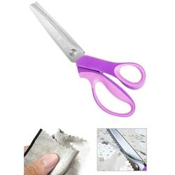 Sewing Pinking Shears for Fabric Paper Professional Craft Scissors with Sharp Stainless Steel Blades, P.LOTOR Lightweight Serrated Scissors with Comfortable Handle 9.3 Inch