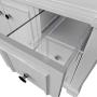 2 Pairs Self Soft Close Under/Bottom Rear Mounting Drawer Slides 18 inch Concealed Drawer Runners;Locking Devices;Rear Mounting Brackets;Screws and Instructions