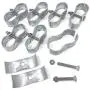 Chain Link Fence Panel Clamps/Kennel Clamps 1-5/8'' x 1-5/8'' - (8 Sets Pack)