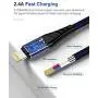 Short iPhone Charger Cable 1ft, CyvenSmart 3Pack 1 Foot Lightning Cables, Nylon Braided Data Sync 1 Feet iPhone USB Charging Cable Cord for iPhone 11 Case/11 Pro / 11 Pro Max/XS/XS Max/XR/X / 8,Blue