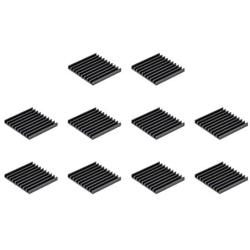 uxcell Electronics Cooler Heatsink for MOS GPU IC Chip Black 28 x 28 x 3 mm 10pcs